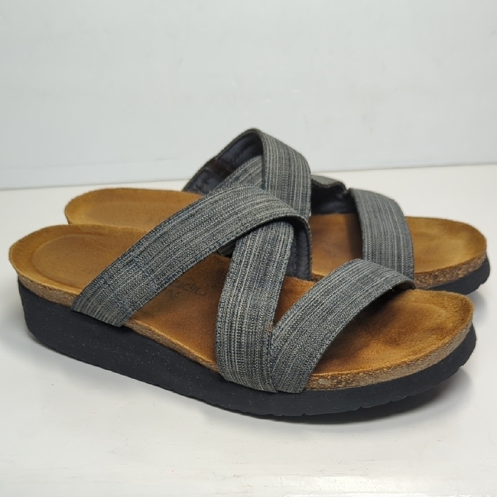 Naot Naomi criss cross slip on slide sandals women's size 6 EU 37